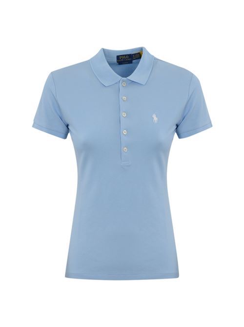 Polo in cotone con logo blu POLO RALPH LAUREN | 211870245023